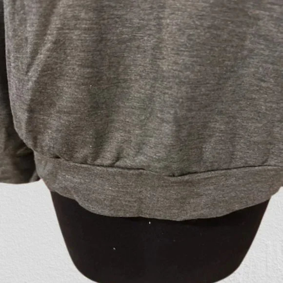 Hippie Chic Grey with Stars Crew Neck Sweatshirt  4261  NWT Boutique - Picture 5 of 10